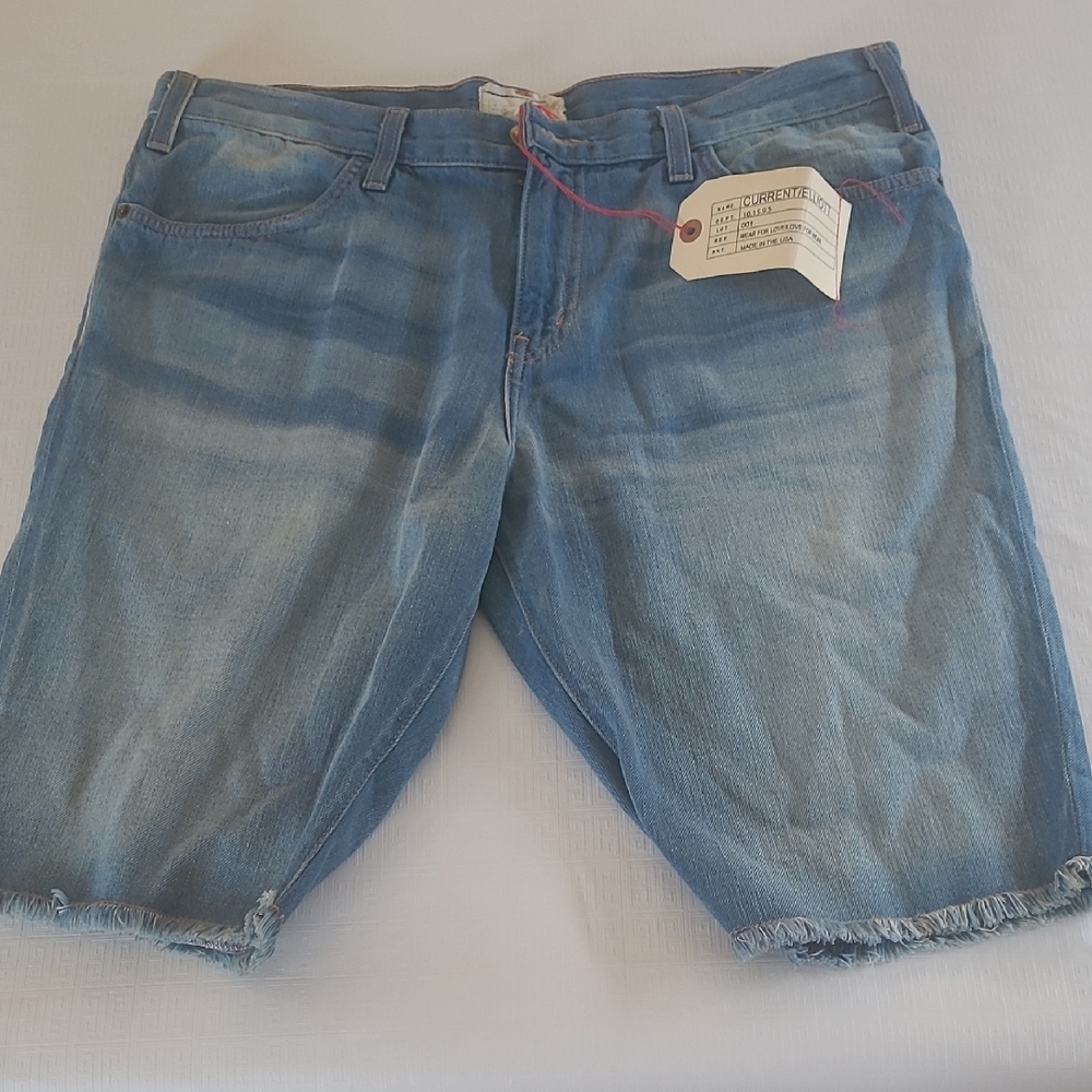 Current/Elliott Blue Denim Shorts